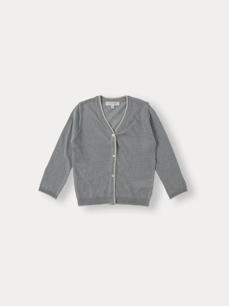 Bene Bene Grayish Blue Finn Lining Knit Cardigan