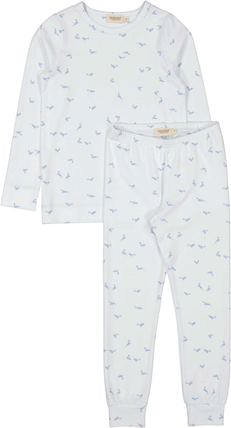 Marmar Copenhagen Blue Dolphin Pajama Set