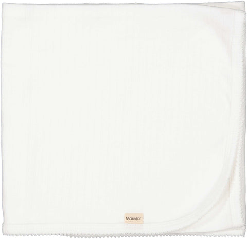 Marmar Copenhagen Gentle White Rib Alida Blanket