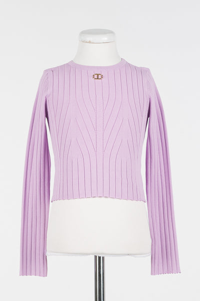 Twinset Pastel Violet Long Sleeve Sweater