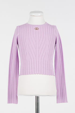 Twinset Pastel Violet Long Sleeve Sweater