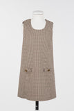 Twinset Camel Plaid Shirt Dress