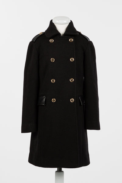 Twinset Black Double Breasted Coat