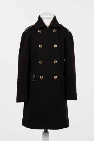 Twinset Black Double Breasted Coat
