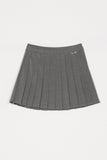 Twinset Grey LONGER Pleated Skirt