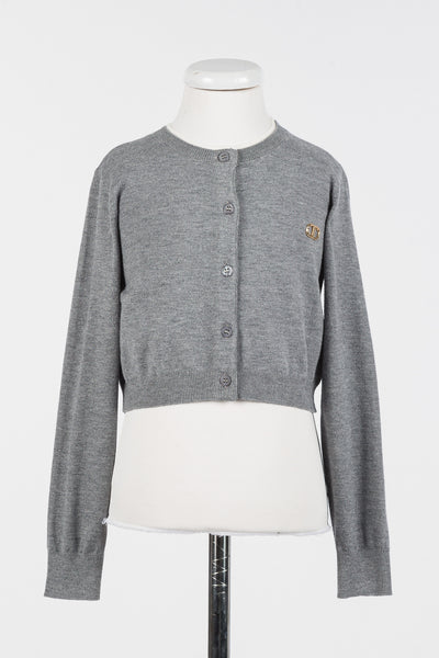 Twinset Grey Med Melange Cardigan