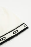Twinset Off White Logo Knit Scarf
