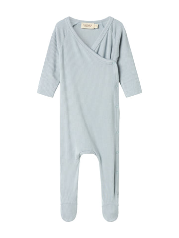 Marmar Copenhagen Blue Stone Micro Modal Rib Rubello Onesie