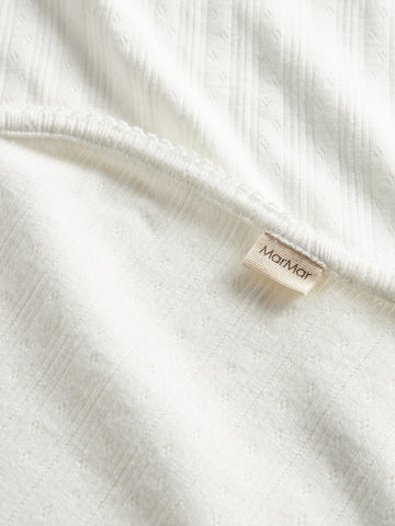 Marmar Copenhagen Gentle White Pointelle Alida Blanket