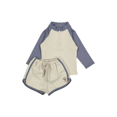 Bene Bene Baby Grayish Blue Rashguard Set