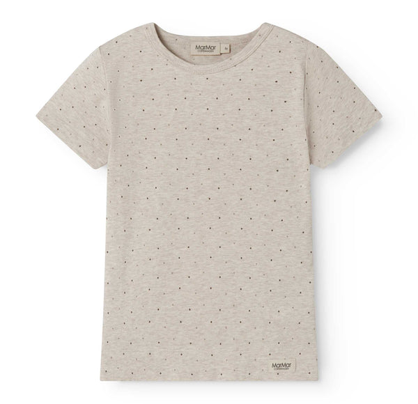 Marmar Copenhagen Beige Melange Dot Short Set