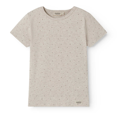 Marmar Copenhagen Beige Melange Dot Short Set