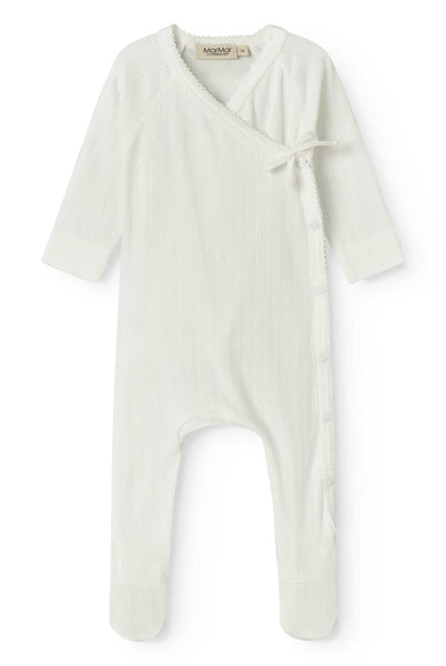 Marmar Copenhagen Gentle White Pointelle Rubetta Footie