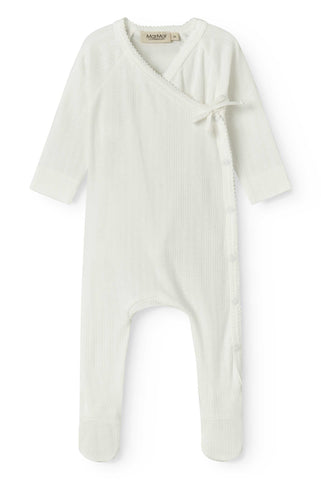 Marmar Copenhagen Gentle White Pointelle Rubetta Footie