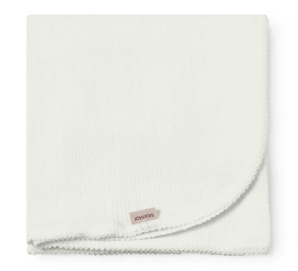 Marmar Copenhagen Gentle White Pointelle Alida Blanket
