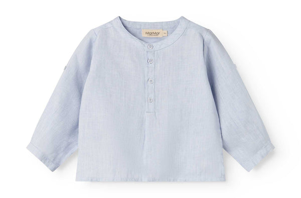 Marmar Copenhagen Blue Mist Linen Shirt + Short Set