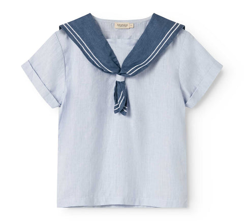 Marmar Copenhagen Blue Mist Linen Tosea Shirt
