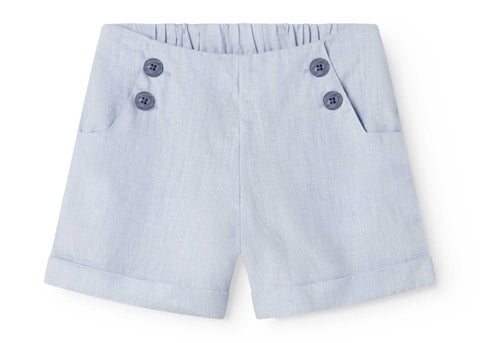 Marmar Copenhagen Blue Mist Linen Pito Shorts
