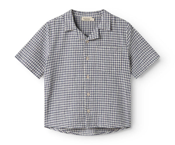 Marmar Copenhagen Marine Check Tage Shirt