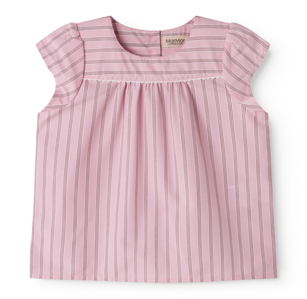 Marmar Copenhagen Bonbon Pink Stripes Top + Bloomer Set