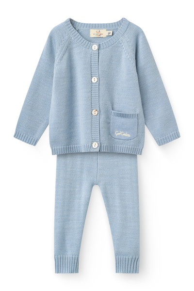 Copenhagen Colors Dusty Blue Classic Merino Baby Set