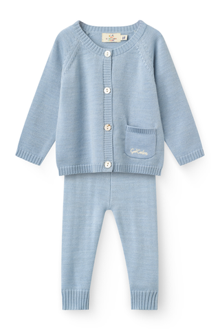 Copenhagen Colors Dusty Blue Classic Merino Baby Set