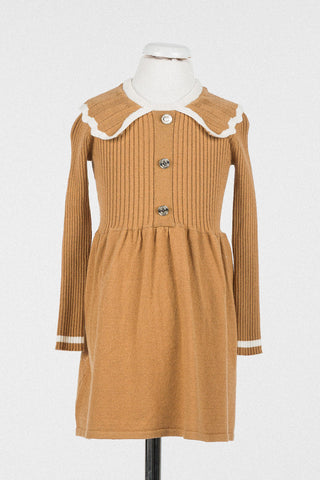 Twinset Iced Coffee Collared Knit Dress