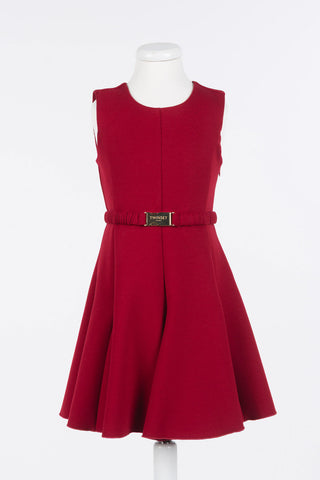 Twinset Ruby Red Scuba Dress