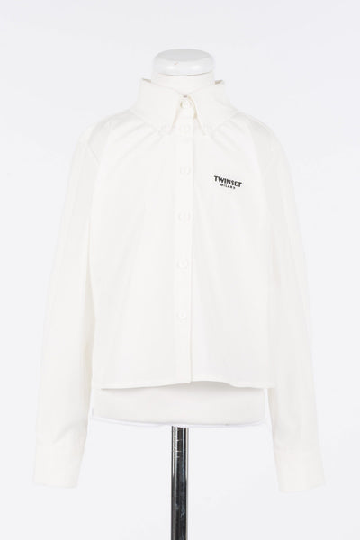 Twinset Off White Embroidered Shirt