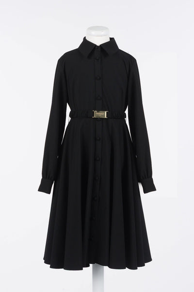 Twinset Black Flannel Long Dress