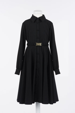 Twinset Black Flannel Long Dress