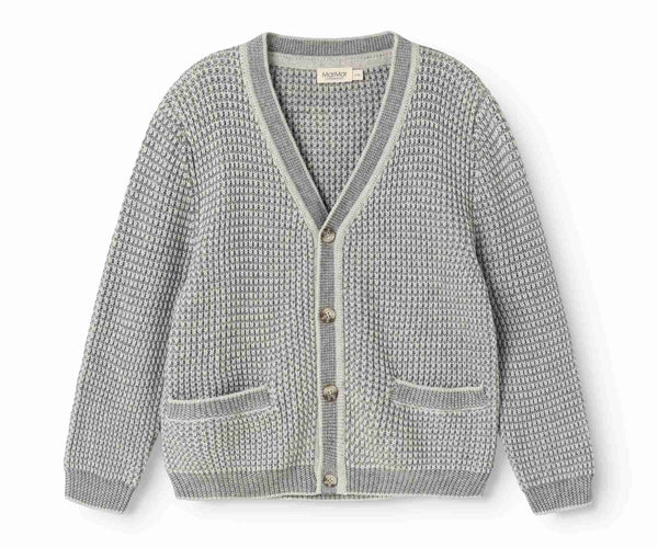 Marmar Copenhagen Grey Melange Stripe Tarono Cardigan