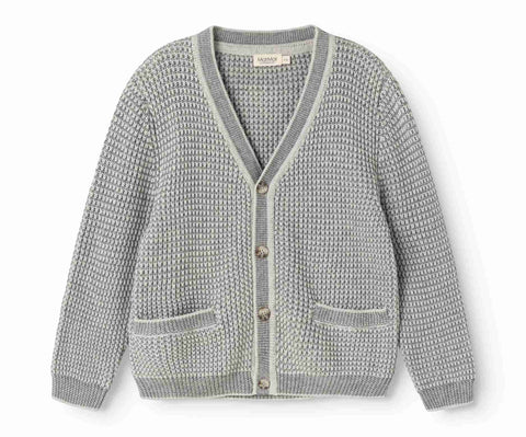 Marmar Copenhagen Grey Melange Stripe Tarono Cardigan