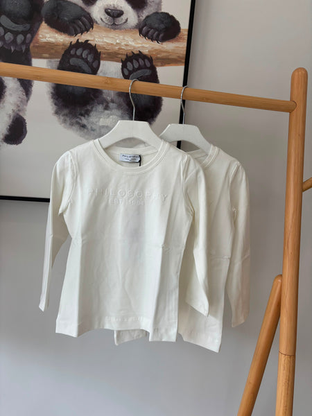 Philosophy White Logo Tee