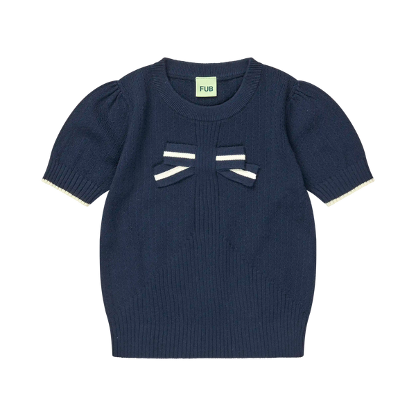 FUB Dark Navy Bow Top