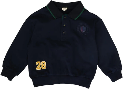 Lil Legs Navy Fan Club Polo Sweatshirt