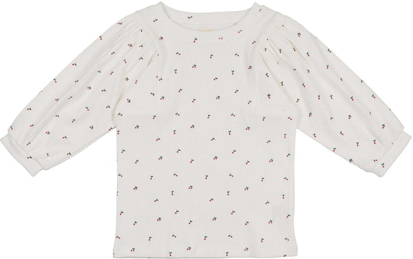 Lil Legs White Denim Capsule 3/4 Sleeve Tee DGT-WHI