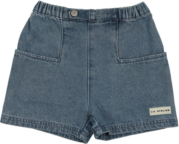 Lil Legs Mid Blue Wash Denim City Shorts DCSHT-MBWSH