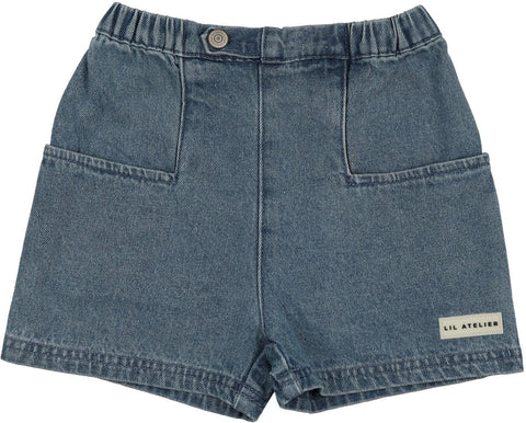Lil Legs Mid Blue Wash Denim City Shorts DCSHT-MBWSH