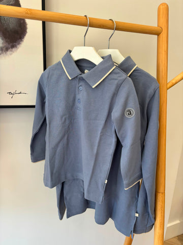 Lil Legs Smoky Blue Classic Polo