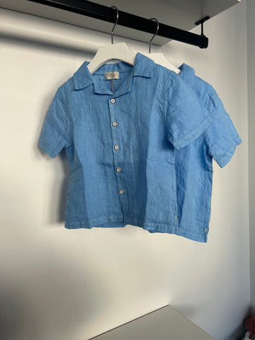 Buho Provence Blue Linen Shirt