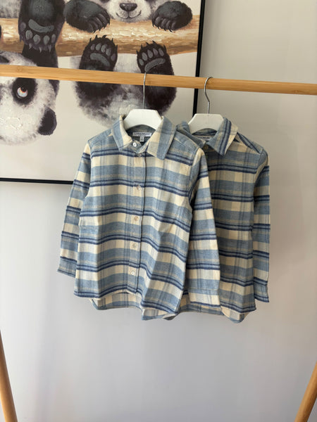 L'orsobruno Blue Plaid Shirt