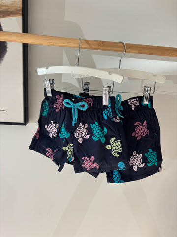 Vilebrequin Navy Large Turtles All Over Swim Shorts