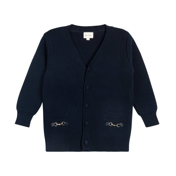 Ely's & Co Looms Blue Plaid Collection Cardigan