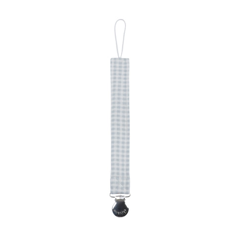 Ely's & Co Blue Gingham Paci Clip
