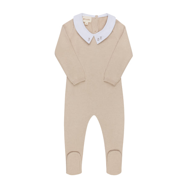 Ely's & Co Looms Taupe Fair Isle Collection Footie