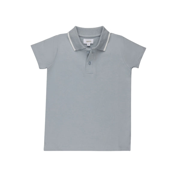 Aurora Blue Nautical Jersey Polo