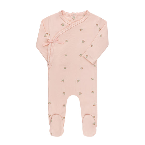 Ely's & Co Pink Tulip Footie