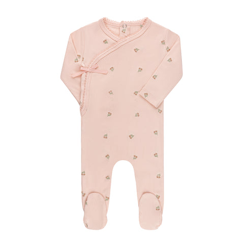 Ely's & Co Pink Tulip Footie