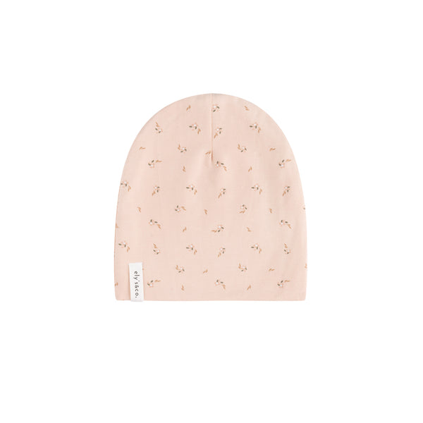 Ely's & Co Pink Floral Printed Beanie